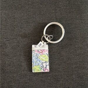 Vera Bradley Floral Keychain Card Holder - Pink, Blue, Yellow